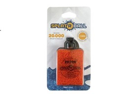SPLATRBALL Fast Action 20K Rounds Ammunition Paintballs, Orange, 6.8 oz