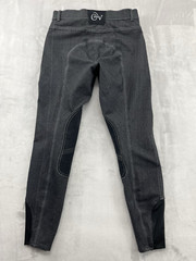 Ovation Riding Pants Ladies 26R Black Lda SoftFlex Classic Knee-Patch Breech