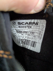Scarpa Booster – climbing shoes – US Mens – 7 2/3 Size