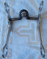 Vintage Cutting Horse Style Engraved Grazing Horse Bit Sweet Iron Mouth