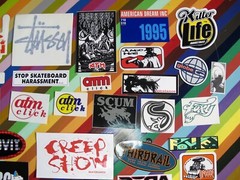 vtg 1990s Asstd. skateboard sticker – Mixed Swank Gouge Shortys + 1A