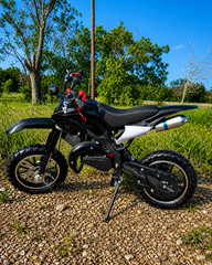 NEW 49cc 2-Stroke Electric Start X-Mudder Dirt Bike – Gas-Powered Headlight