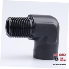 90 Degree 1/2″ NPT 1/2 NPT to 1/2 NPT female npt to male npt elbow black