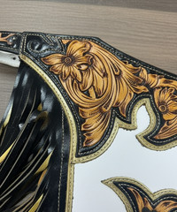 Rodeo Leather Bull Riding Chaps | Western Cowboy Rodeo Gear – Custom Design