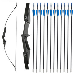 Archery Recurve Bow Takedown 20lbs 30lbs 40lbs Practice Arrows Target Shooting