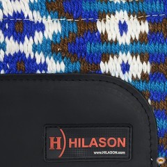 HILASON 34×32 In Western Horse Saddle Blanket Wool Pad Blue