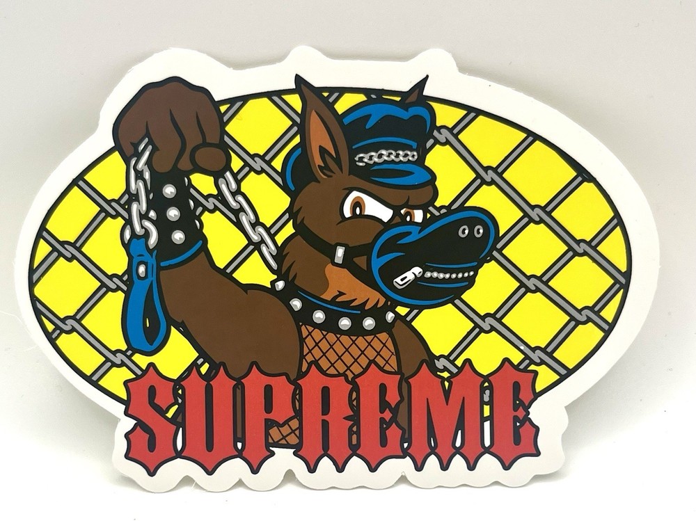 Supreme Sticker Sean Cliver Leash Dog Sticker SS26 Rare