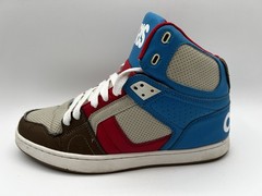 Osiris NYC 83 CLK High Top Sneakers Blue Cream Red Mens Size 9.5 Very Clean Rare