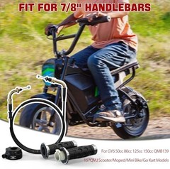1PZ 7/8″ Universal Throttle Twist Grip Set with Throttle Cable for 50cc 80cc …