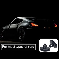 4 PCS Brake Pedal Pad and Light Switch Stopper Black