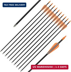 Archery Practice Fiberglass Arrows 24/26/28/30 Inch Target Shooting Safetyglass