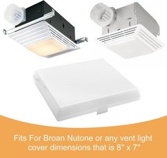 Light Lens Fit for Broan,Bathroom Light Cover Replacement Part