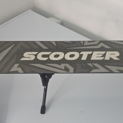 Folding Kick Scooter Black/Gray Adjustable Handlebar with Kickstand