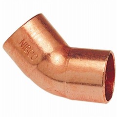 NIBCO 3/8 in. Sweat X 3/8 in. D Sweat Copper 45 Degree Elbow 1 pk