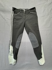 Dover Saddlery Riding Breeches Pants SZ 30 Equestrian Gray Green Stretch G44