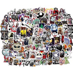 100pcs Skateboard Stickers Graffiti Laptop Sticker Luggage Car Decals Mix