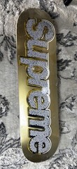 SUPREME SS13 GOLD BLING DECK NEW Skateboard World Famous Gold / Natural Top