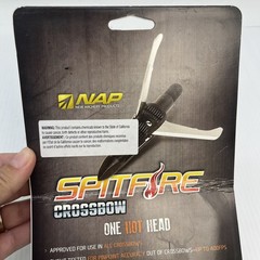 NAP New Archery Spitfire 125 Grain 3 Pack 1.5” Cut – Mechanical Broadheads {18}