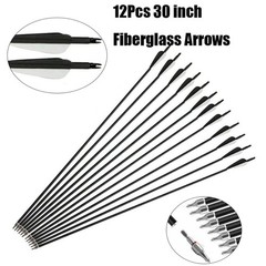 51″ Recurve Bow and Arrow Set 30/40Lbs Takedown Right Bow 30″ Fiberglass Arrows
