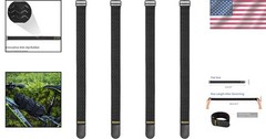Elastic Cinch Straps 24″x2″ – 4 Pack Anti-Slip Bundling Straps for Versatile Use