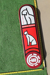 Element Brandon Westgate Dog Cat Pro Model Red 8x31in. Vintage SKATEBOARD DECK