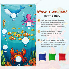Ocean Toss Game Birthday Party Supplies Washable Heavy Duty 19.6 Ft String NEW