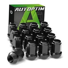 16PCS ATV Lug Nuts – Replacement for Polaris Ranger XP M12x1.5 Black Hex
