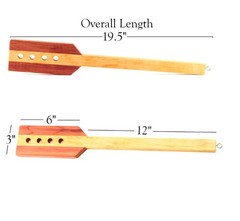 Rocket Series Wooden Spanking Paddle for Discipline & Impact Play (19″ Length)