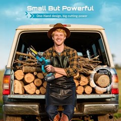Flagship 8-Inch Cordless Mini Chainsaw, 2026 Upgraded Brushless True Blue