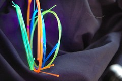 FIBER OPTICS, .25mm GREEN 1 FOOT VIBRANT COLOR Strong 1st Class