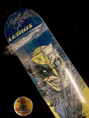 RARE SIGNED Primitive Tiago Marvel Wolverine Skateboard Deck Paul Jackson Art