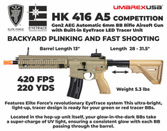 Umarex HK HK416 A5 Competition Gen 2 EyeTrace 6mm AEG Airsoft Rifle TAN 2275063