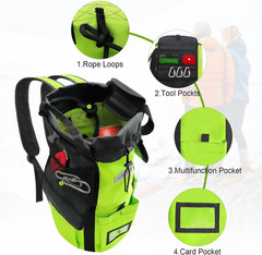 Arborist Rope Storage Bag Tree Climbing Rock Rope Bucket Backpack Rope Storage B