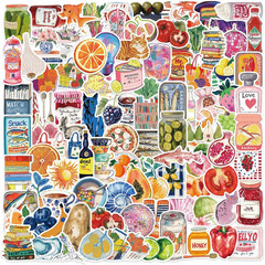Cute White Aesthetic Waterproof Stickers Pack, 50 Pcs for Kids Teens Adults
