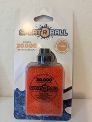 Lot of 10 New SplatRball 20,000 Rounds 7.5mm Orange Ammo Certified Splat-R-Ball