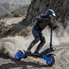 5000W Dual Motor Electric Scooter 50MPH Off-road Tire+ Seat/Steering Dampter/Bag