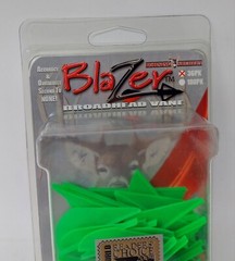 Bohning Archery Blazer 2 Inch Broadhead Vanes: (36 Pack) Neon GREEN: NOS