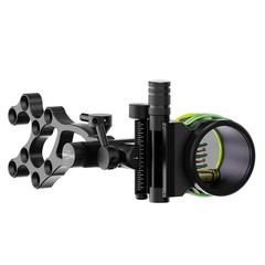 Compound Bow Sight 5Pin .019″ Micro Adjust 4X 6X 8X Lens Archery Targeting RH LH