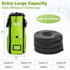 Arborist Rope Storage Bag Tree Climbing Rock Rope Bucket Backpack Rope Storage B