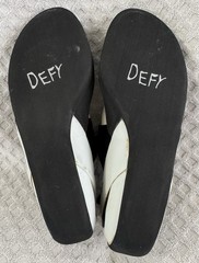 Evolv Defy Medium Volume Climbing Shoes Size 45 Mens 11.5 Black White PSR 04