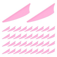 60 Pcs Shield Shape Plastic Arrow Fletching Vanes For Archery Practice