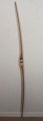 VERY OLD 60″ ENGLISH WOODEN LONGBOW HUNTING BOW 20 LB 25″ PULL FREE SHIPPING