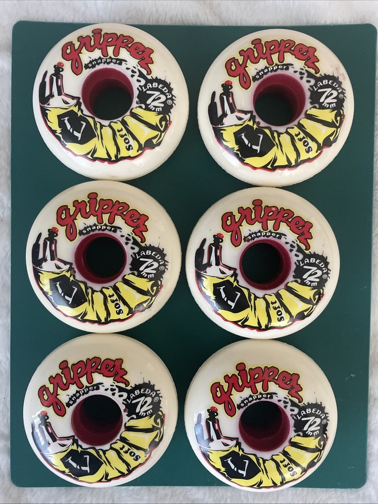 LABEDA Gripper X SOFT (4) pack 72mm Inline Roller Hockey Wheels White Open Box