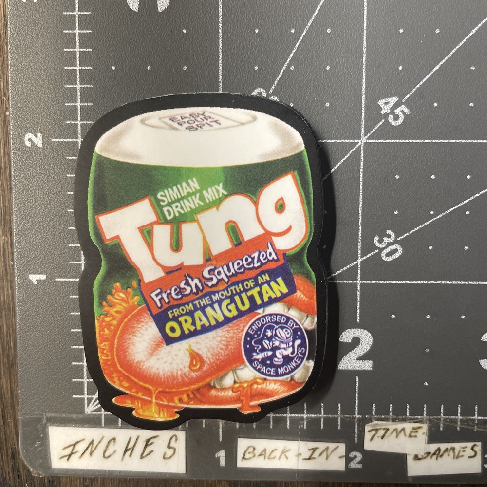 Sm. Tung Tang Drink Mix Parody Sticker For Skateboard Bottle Guitar Ect Mat55