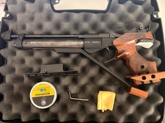 Baikal IZH-46M .177 Cal Lever Single Stroke Air Pistol Custom Left-Handed Grip