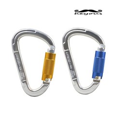 12/25KN Climbing Carabiner Aluminum Screw Locking Clip Heavy Duty Hook Rock