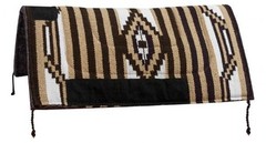 SADDLE PAD 32″ x 32″ x 1″ Navajo Design Acrylic Top Felt Bottom Wear Leathers