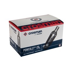 Crosman Brand 12 Gram Co2 Bottles, 40 Count, for Use with Paintball, Air Rifles