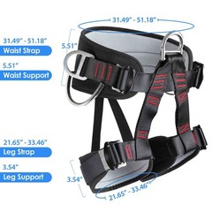Thicken Professional Safety Belt with Magnesium Alloy Connection Ring – Tree …