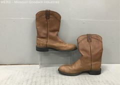 Ariat Heritage Roper Distressed Tan Leather Western Boots Women’s Size 9B